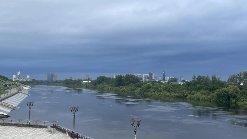 Паводок на реке Туре в Тюмени