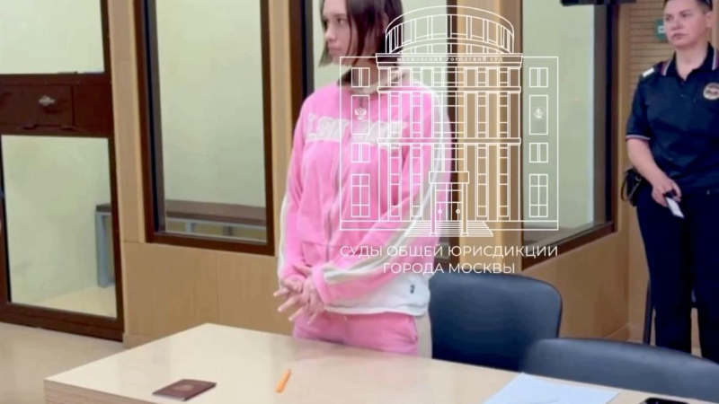 Диана Шурыгина в зале суда