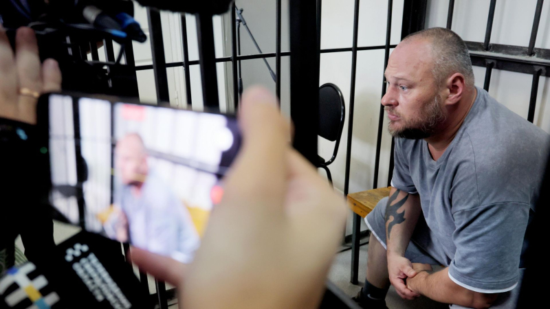 Фигурант по делу об избиении ученого РАН Никиты Зезина, бизнесмен Александр Реверук в Октябрьском районном суде в Екатеринбурге