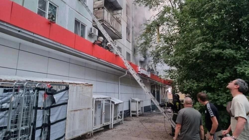 Пожар в жилом доме в Самаре. 14 июня 2026