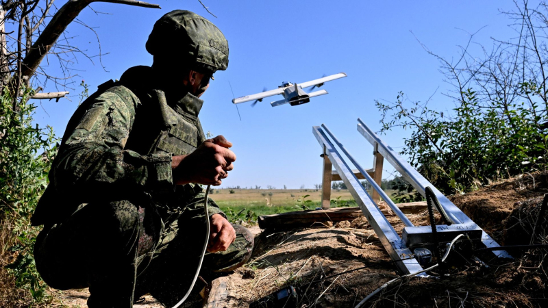 Военнослужащий расчета БПЛА