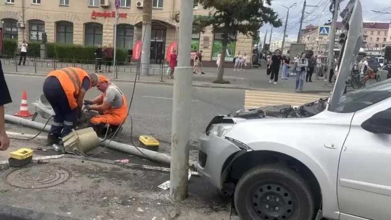 ДТП в Омске, в котором пострадали семь пешеходов