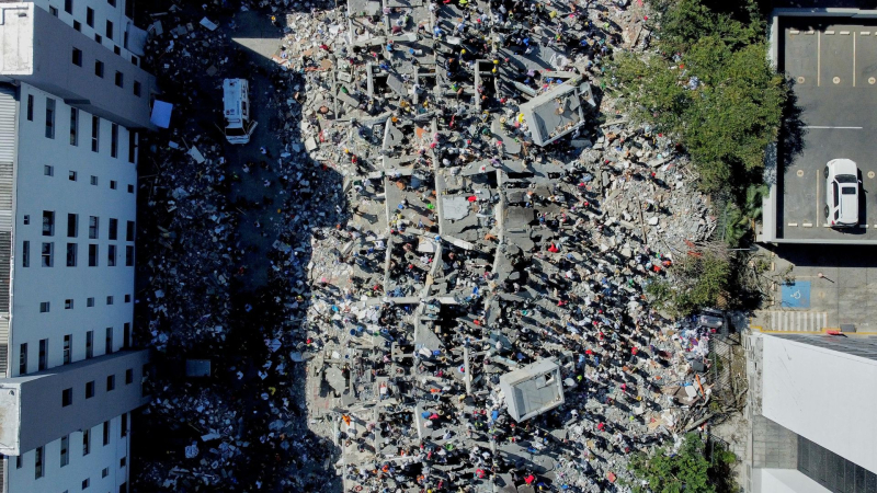 Последствия землетрясения в Колумбии