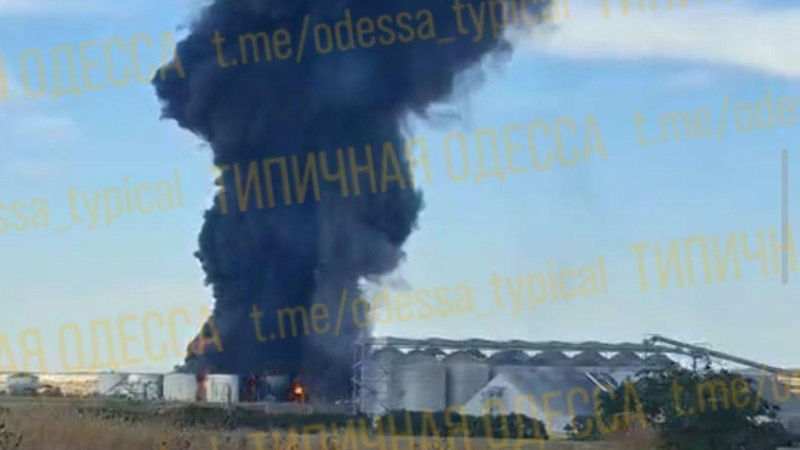 Пожар в промзоне Одессы