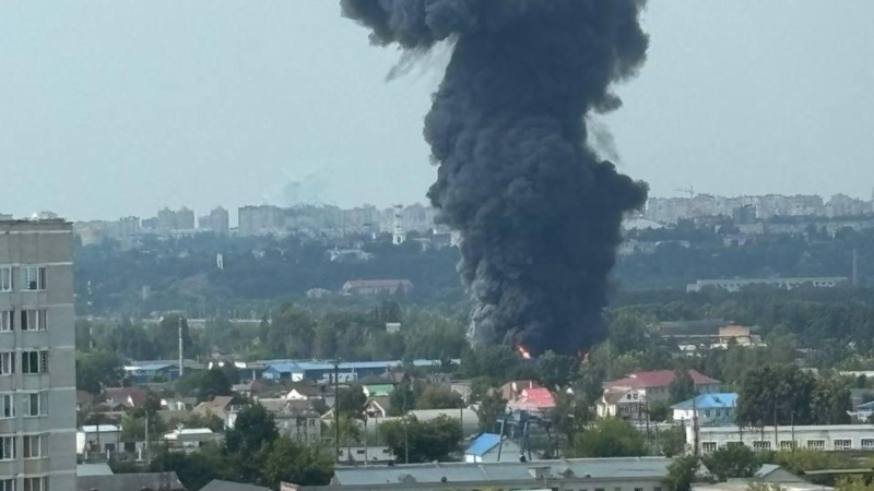 Пожар в Брянске