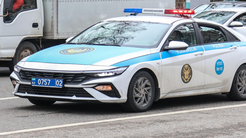 Автомобиль полиции в Казахстане