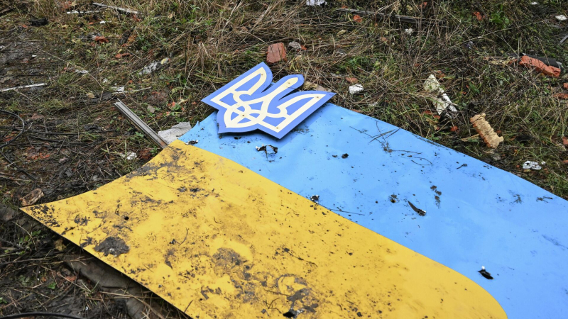 Флаг и герб Украины