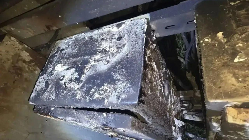 Сгоревшая трансформаторная подстанция в Санкт-Петербурге