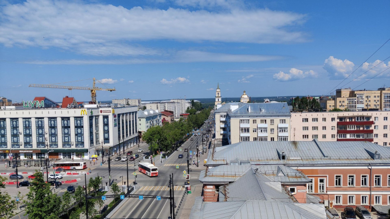 Вид на город Пермь