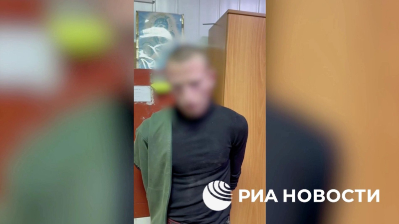 Задержанный агент украинских спецслужб, совершивший поджог термошкафа вышки сотовой связи в Ростовской области